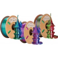 Пластик для 3D печати ERYONE Silk PLA Dual Colors, 1,75 мм, набор 3x250 г (Blue&Green, Red&Blue, Red&Green)