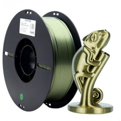 Шовковий пластик CREAT3D PLA Silk 1.75 мм, 1 кг, Bronze