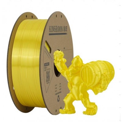 Пластик/філамент для 3D-друку KINGROON PLA Silk 1.75 mm ,1 кг, Yellow