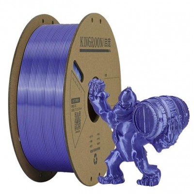 Пластик/філамент для 3D-друку KINGROON PLA Silk 1.75 mm 1 кг Purple