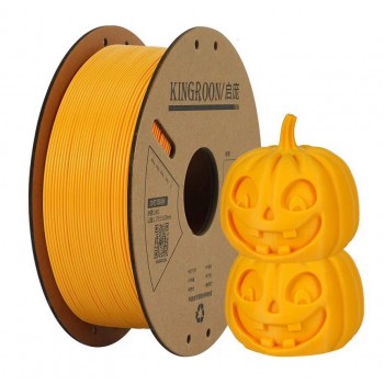 PLA пластик для 3д принтера KINGROON, 1.75 мм, Orange, 1 кг.