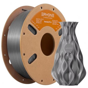 PLA пластик для 3д принтера ERYONE  Standard, 1.75 мм, Agate Grey, 1 кг.