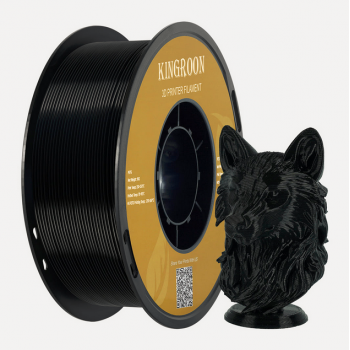 PETG пластик для 3д принтера Kingroon, 1.75 мм, Black, 1 кг.