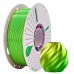 PLA пластик для 3д принтера CREAT3D, 1.75 мм, 2 кольора (Silk Green-Yellow), 1 кг.