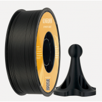PLA Carbon пластик для 3д принтера Kingroon, 1.75 мм, Black, 1 кг.