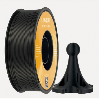 PLA Carbon пластик для 3д принтера Kingroon, 1.75 мм, Black, 1 кг.