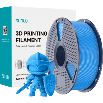 PLA пластик для 3д принтера SUNLU, 1.75 мм, Cyan, 1 кг.