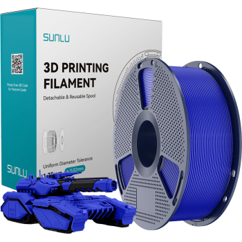 PLA пластик для 3д принтера SUNLU, 1.75 мм, Klein Blue, 1 кг.