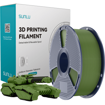 PLA пластик для 3д принтера SUNLU, 1.75 мм, Olive Green, 1 кг.